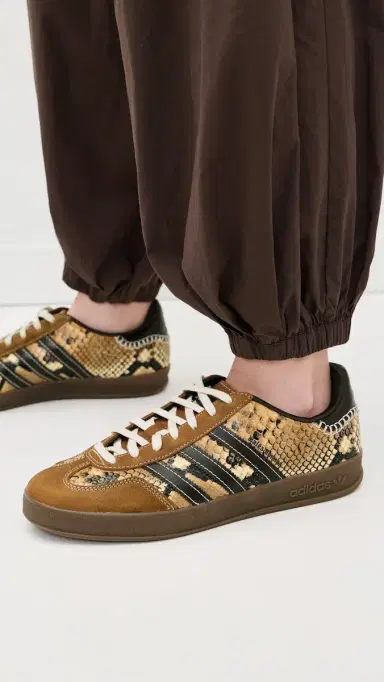Adidas x Wales Bonner Gazelle Snake Sneakers dust rust/white/burgundy | Thumbnail 3