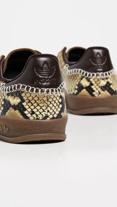 Adidas x Wales Bonner Gazelle Snake Sneakers dust rust/white/burgundy | Thumbnail 4