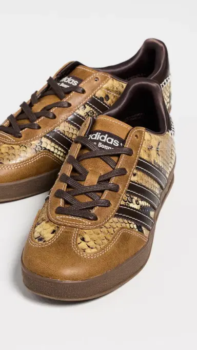 Adidas x Wales Bonner Gazelle Snake Sneakers dust rust/white/burgundy | Thumbnail 5