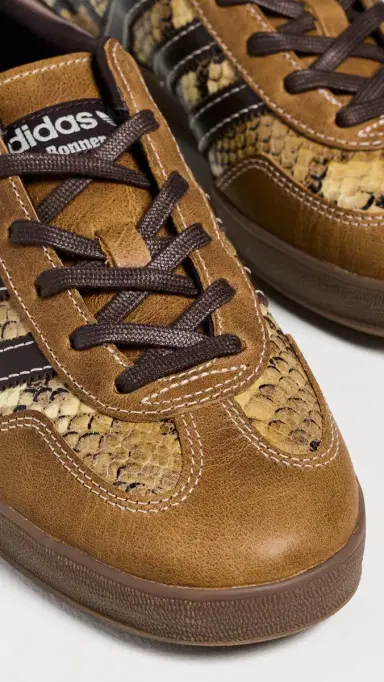 Adidas x Wales Bonner Gazelle Snake Sneakers dust rust/white/burgundy | Thumbnail 6