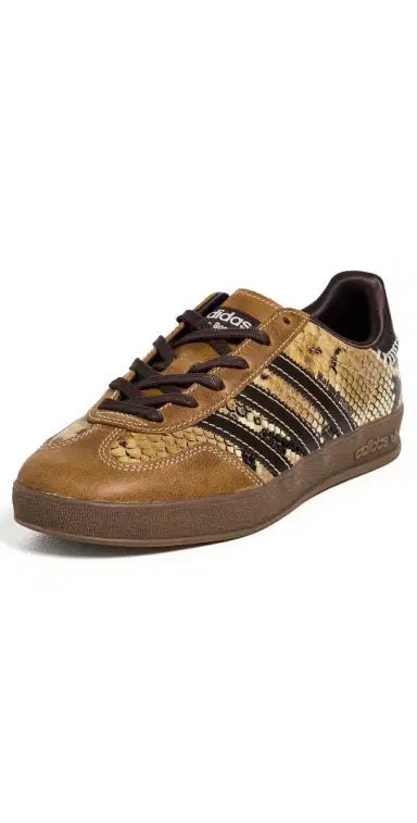 Adidas x Wales Bonner Gazelle Snake Sneakers dust rust/white/burgundy | Thumbnail 1