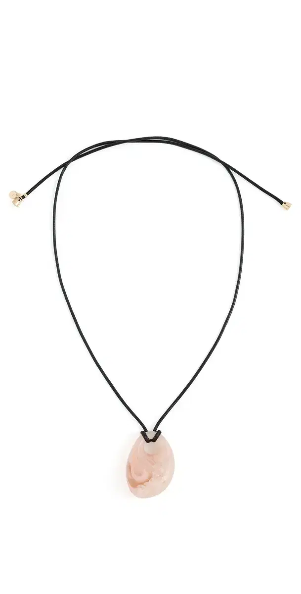 Ettika Resin Drop Cord Necklace Blush One Size