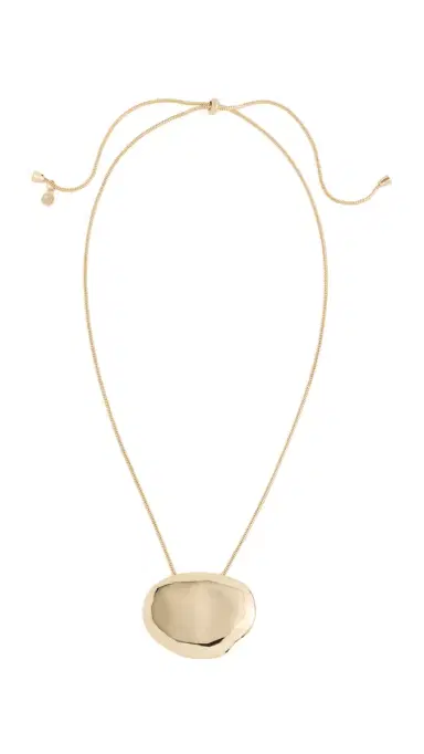 Ettika Molten Metal Pendant Necklace Gold One Size | Thumbnail 6