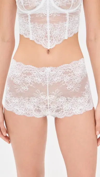 Skarlett Blue Captivate Boy Shorts White | Thumbnail 2