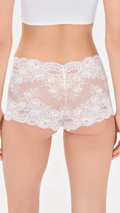Skarlett Blue Captivate Boy Shorts White | Thumbnail 3