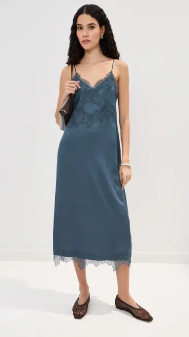 LE BOP Amara atin Dress Navy | Thumbnail 6