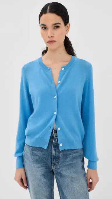 Daughter & Enya Cashmere Cardigan Blue | Thumbnail 3 Daughter & Enya Cashmere Cardigan Blue | Thumbnail 3