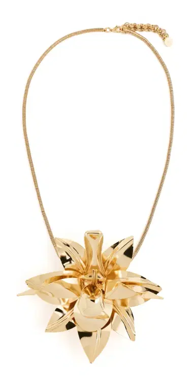 Rabanne Metal Flower Pendant Necklace | Thumbnail 1