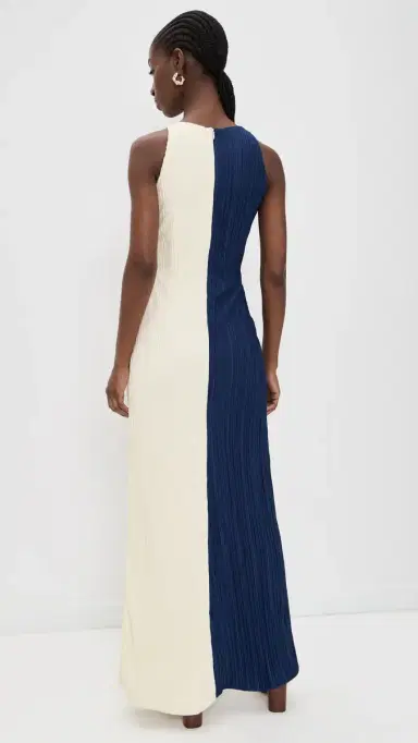 Maylé Vásquez Lunares Maxi Dress Midnight Blue/Off White | Thumbnail 3 Maylé Vásquez Lunares Maxi Dress Midnight Blue/Off White | Thumbnail 3