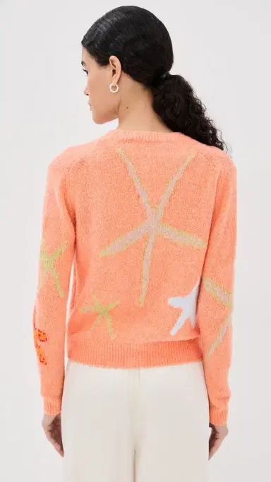 BERNADETTE Starfish Cardigan Starfish/Coral | Thumbnail 4