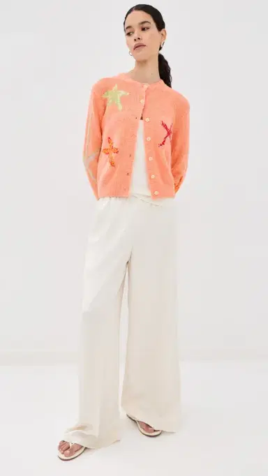 BERNADETTE Starfish Cardigan Starfish/Coral | Thumbnail 6