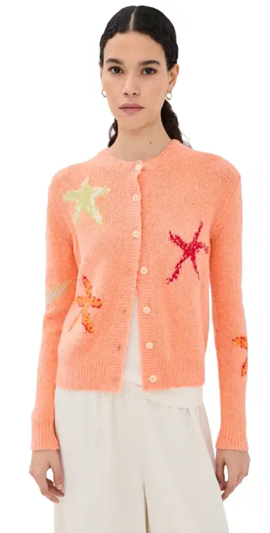 BERNADETTE Starfish Cardigan Starfish/Coral | Thumbnail 1