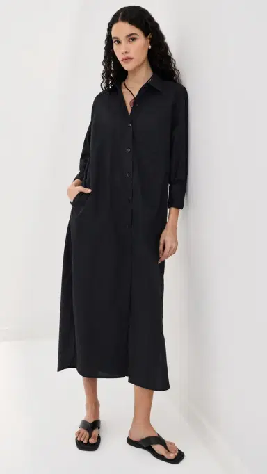LE BOP Elliot Poplin Dress Black S | Thumbnail 2 LE BOP Elliot Poplin Dress Black S | Thumbnail 2