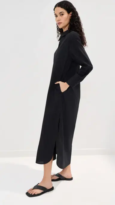 LE BOP Elliot Poplin Dress Black S | Thumbnail 4 LE BOP Elliot Poplin Dress Black S | Thumbnail 4