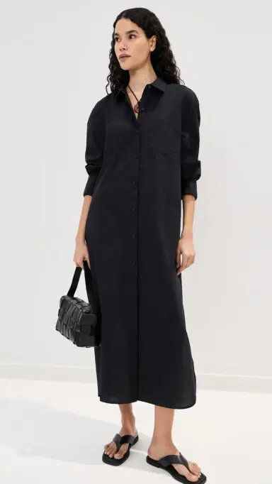 LE BOP Elliot Poplin Dress Black S | Thumbnail 5 LE BOP Elliot Poplin Dress Black S | Thumbnail 5