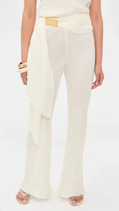ViX Paula Hermanny x Rosie Huntington-Whiteley Rosie Pants Off White | Thumbnail 2