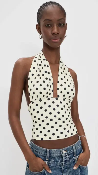 LIONESS Safari Halter Top Moonlight Polka L | Thumbnail 2
