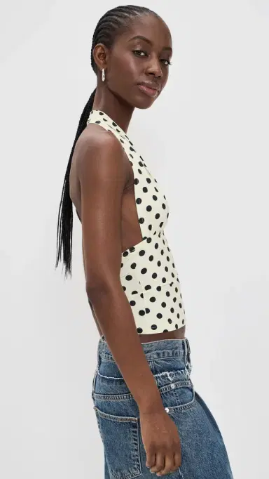 LIONESS Safari Halter Top Moonlight Polka L | Thumbnail 4