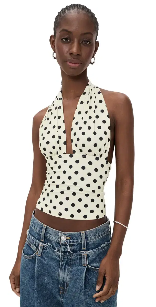 Lioness Safari Halter Top oonlight Polka