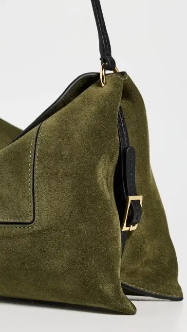 Wandler Penelope Slouch Bag Olive Suede One Size | Thumbnail 5