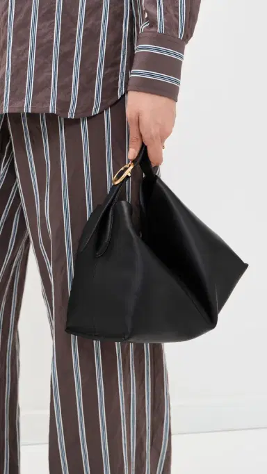 Vince Plonge Vivian Small Hobo Bag Black One Size | Thumbnail 3