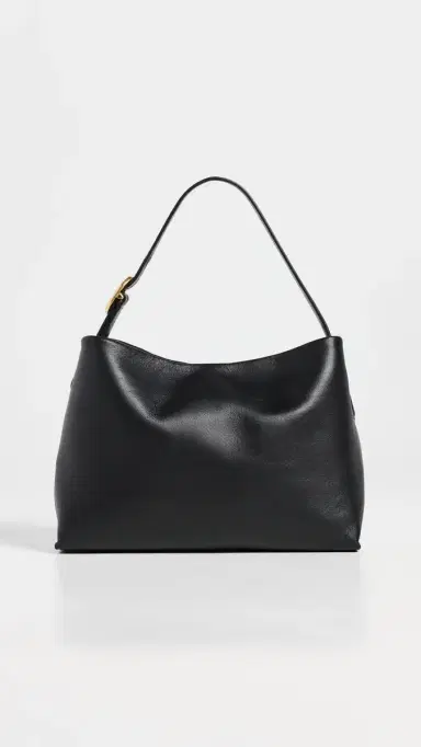 Vince Plonge Vivian Small Hobo Bag Black One Size | Thumbnail 5