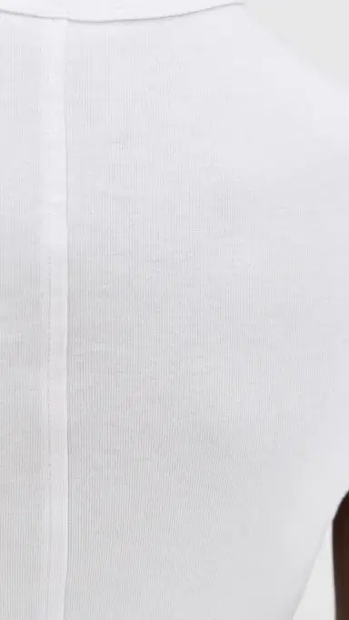 Madewell The 90s Shell Tank In Compact Cotton White | Thumbnail 6