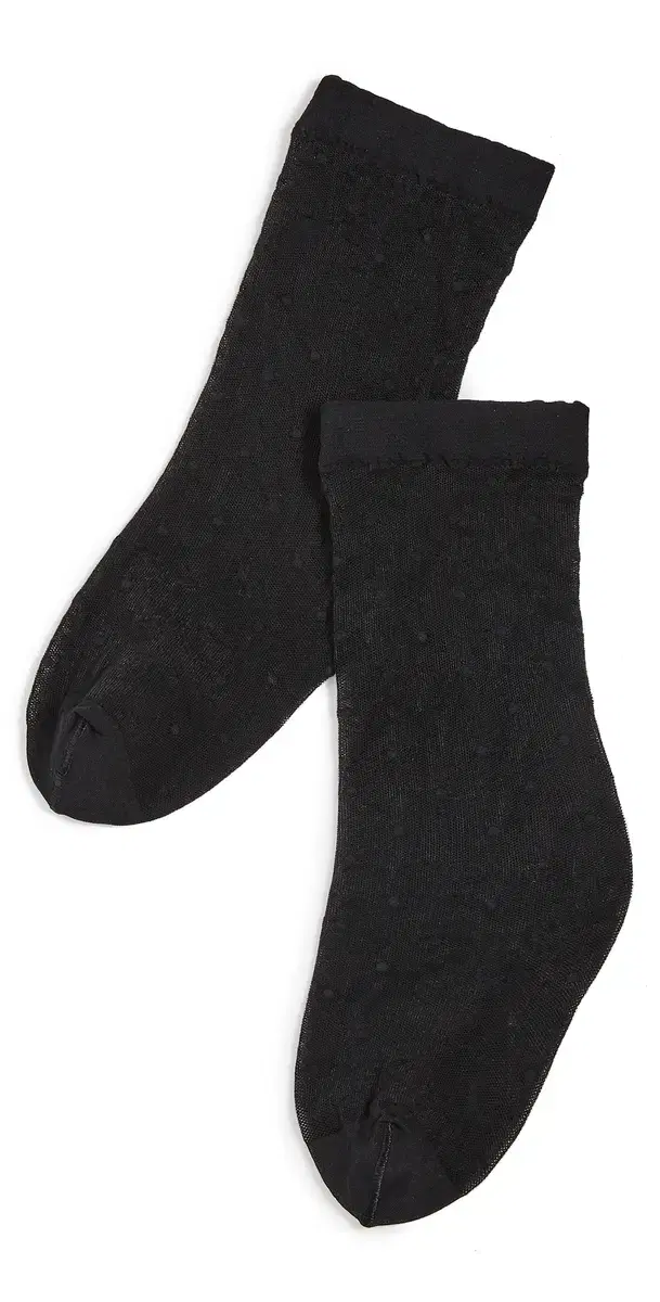 Dot 15 DEN Anklet Socks Black
