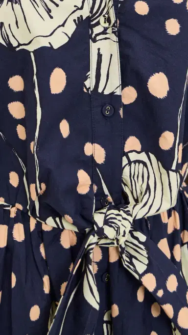 Cara Cara Asbury Mini Dress Dotted Flora Navy | Thumbnail 6