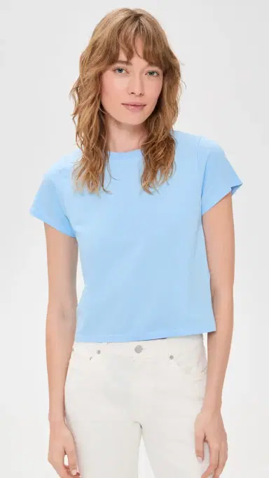 Renggli Crop Tee Baby Blue | Thumbnail 2