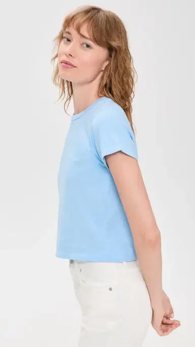 Renggli Crop Tee Baby Blue | Thumbnail 4