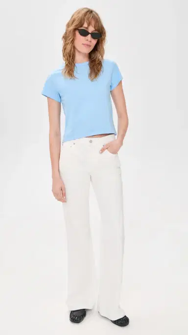 Renggli Crop Tee Baby Blue | Thumbnail 5