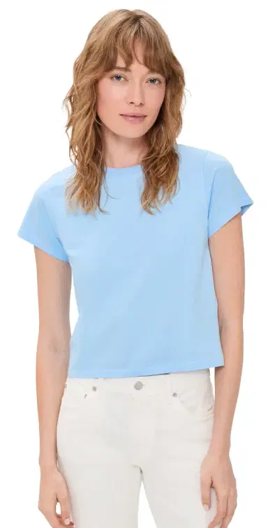 Renggli Crop Tee Baby Blue | Thumbnail 1