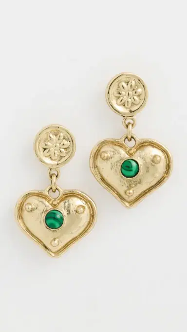 ALÉMAIS Jem Heart Drop Earrings Multi One Size | Thumbnail 2