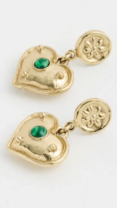ALÉMAIS Jem Heart Drop Earrings Multi One Size | Thumbnail 4