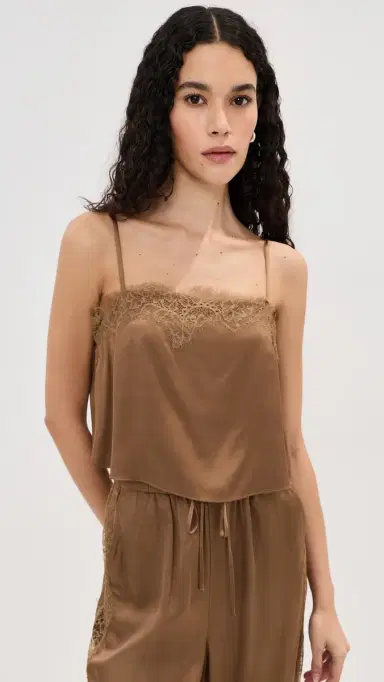 LE BOP Sienna Satin Top Hazelnut | Thumbnail 2