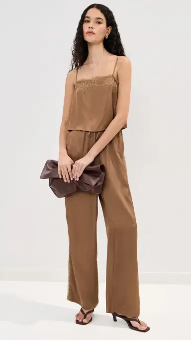 LE BOP Sienna Satin Top Hazelnut | Thumbnail 6