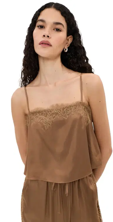 LE BOP Sienna Satin Top Hazelnut | Thumbnail 1