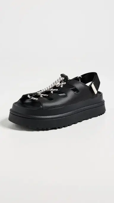 UGG Goldenglow Toggle Sandals Black | Thumbnail 2