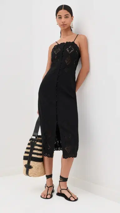 Isabel Marant Nelsane Dress Black | Thumbnail 2