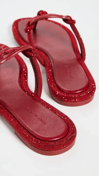 Tory Burch Miller Knotted Pave Sandals Ruby 8 | Thumbnail 4