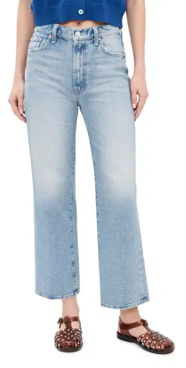 Mother The Rambler Zip Flood Jeans Reelin In The Fun | Thumbnail 1 Mother The Rambler Zip Flood Jeans Reelin In The Fun | Thumbnail 1