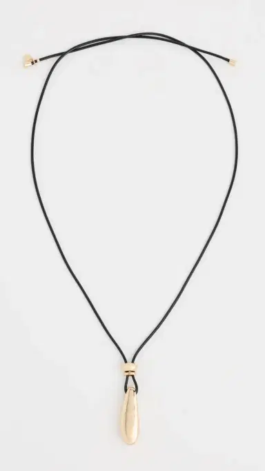 Ettika Pendant Corded Necklace Black One Size | Thumbnail 2