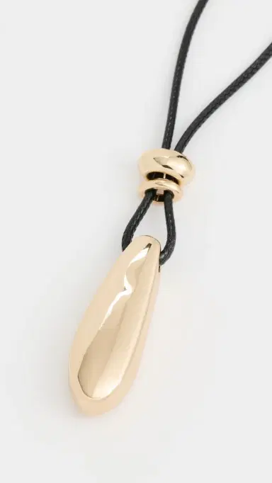 Ettika Pendant Corded Necklace Black One Size | Thumbnail 4