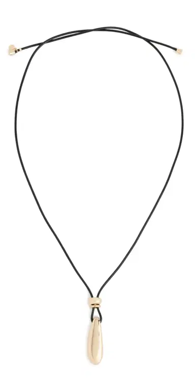 Ettika Pendant Corded Necklace Black One Size | Thumbnail 1