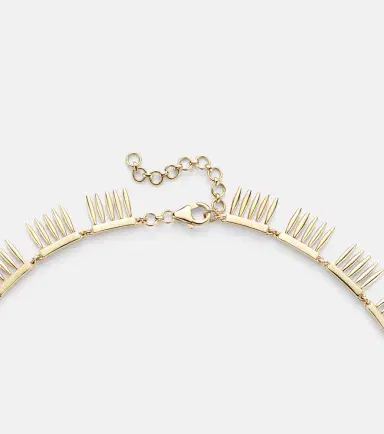 Ileana Makri Grass Sunny 18kt gold necklace with emeralds | Thumbnail 4 Ileana Makri Grass Sunny 18kt gold necklace with emeralds | Thumbnail 4