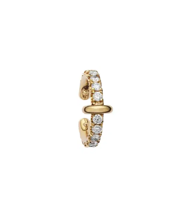 Spinelli Kilcollin 18kt gold single ear cuff with diamonds