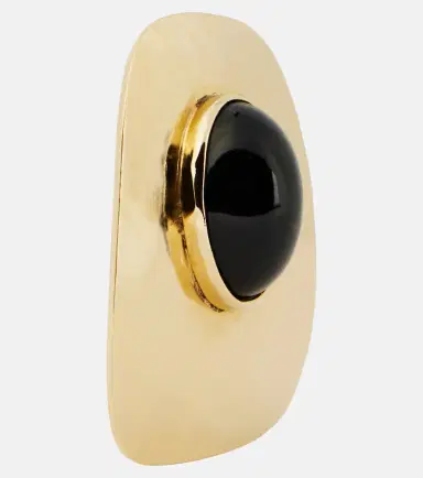 Saint Laurent Embellished clip-on earrings | Thumbnail 2 Saint Laurent Embellished clip-on earrings | Thumbnail 2