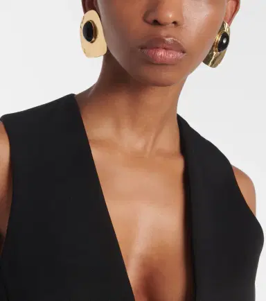 Saint Laurent Embellished clip-on earrings | Thumbnail 6 Saint Laurent Embellished clip-on earrings | Thumbnail 6