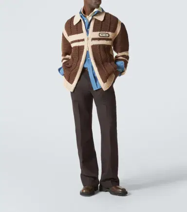 Miu Miu Cable-knit cashmere zip-up sweater | Thumbnail 6